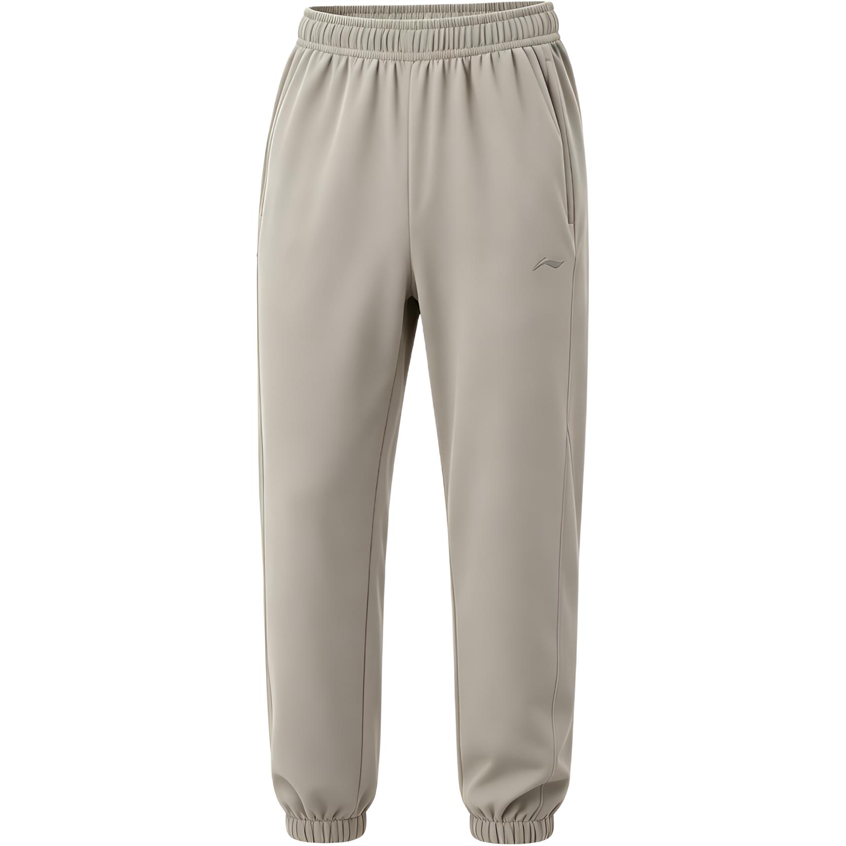 Мужские спортивные брюки Li-Ning с быстрой сушкой, серия Fitness, тонкие, тканые, с ощущением льда, влагоотводящие, зауженные, мужские брюки ASWK135-34 S