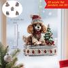 Christmas Pendant Acrylic 2D Cartoon Santa Claus Snowman Animal Pet Festive Hanging Ornaments For Xmas Tree Decor