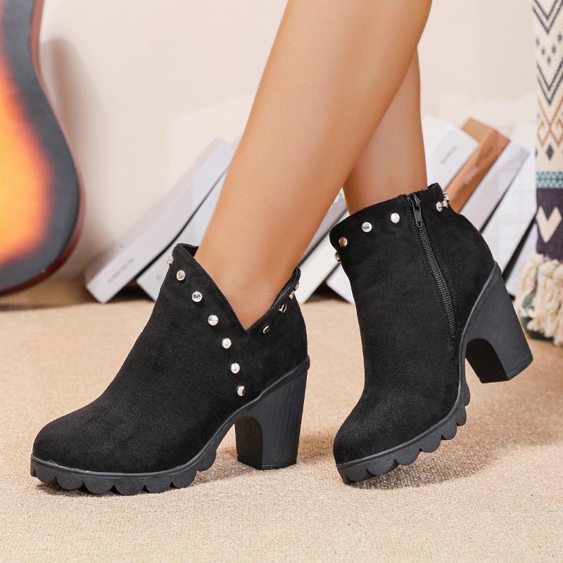 Fashion Booties Autumn and Winter New Single Boots Platform Super High Heel Fashion Women's Shoes