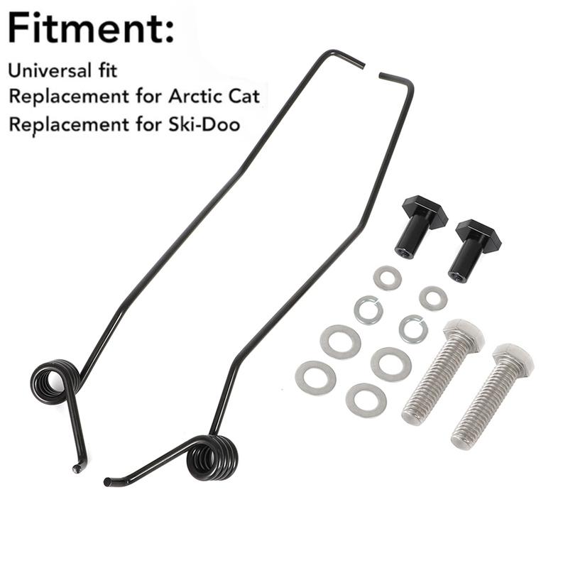 Universal Snowmobile Ice Snow Scratchers With Mounts Kit 4E565768 for For Polaris Arctic Cat Ski Doo Yamaha Snowmobile Replace