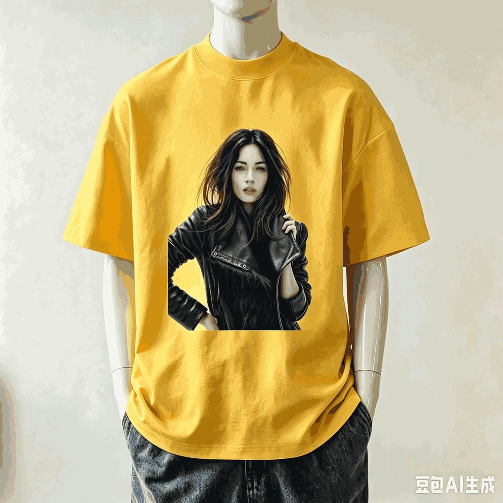 Megan Fox For Fan Gift Tshirt Unisex Unisex Harajuku Oversized Unisex Short Sleeve Streetwear High Quality Couples Soft Breathable