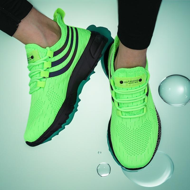 Women's Running Shoes Dopamine Multi Color Lightweight Outdoor Sports Shoes Comfortable Breathable Tennis Training Flat Shoes