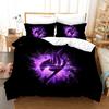 3D Print Anime Fairy Tail Logo Natsu Bedding Set Boys Girls Twin Queen Size Duvet Cover Pillowcase Bed Kids Adult Home Textiles