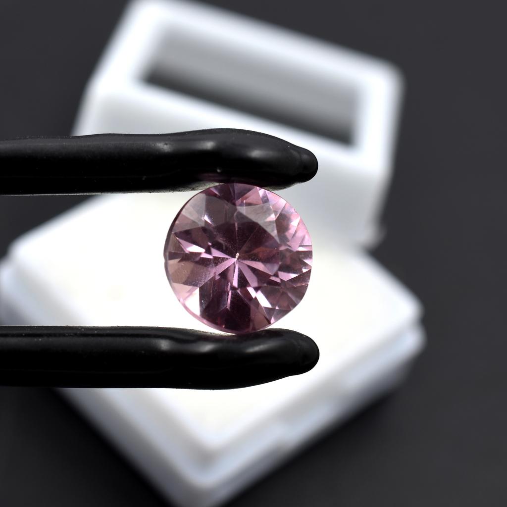 Certified Natural Padparadscha Sapphire 6.30 Ct Round Rare Loose Gemstone