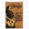 Poster in Metallo Vintage Musica Rock Piatti Decorativi da Parete Adesivi Placca Regali Chitarra per Decorazione Arte Murale Camera da Letto Segni in Metallo