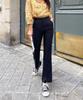 Ppaeppae Domestic Hidden Elastic Front Slit Slacks