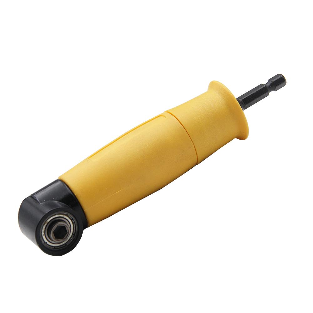 

1PC Hexagonal Handle Yellow 90 Degree Extended Corner Tool Right Angle Screwdriver Connecting Rod Electric Tool Accessory