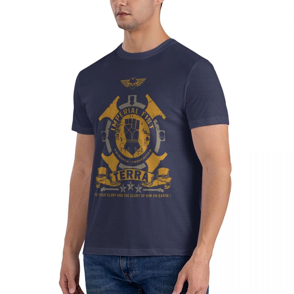 Imperial Fist Terra T Shirt Design Short Sleeve 3xl Outfit Famous Humor Summer Style Unique T Shirt Men Fashion Casual Aesthetic