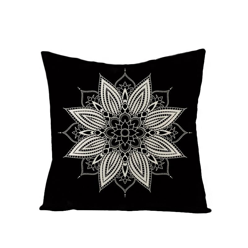 Bohemian Mandala Style Polyester Pillowcase Square Sofa Pillowcase Home