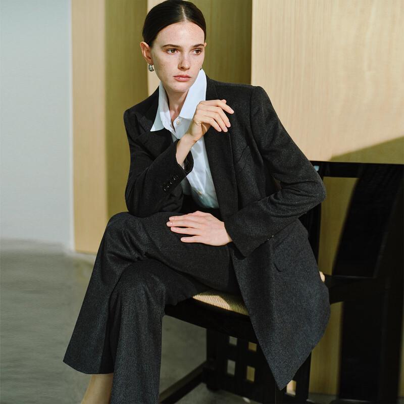 LadyS Elite Women's Thickened Wool Silk Blend Suit Separates