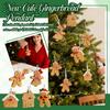 3D Resin Ornaments Cute Xmas Hanging Ornaments With Strings Hanging Christmas Tree Figurines Pendant For Xmas Home Party Holiday Decorative