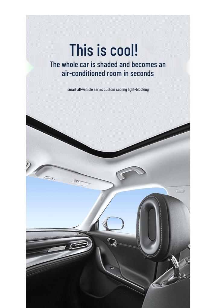 Electrostatic Sunroof Sunshade for Mercedes-Benz SMART FORFOUR 135