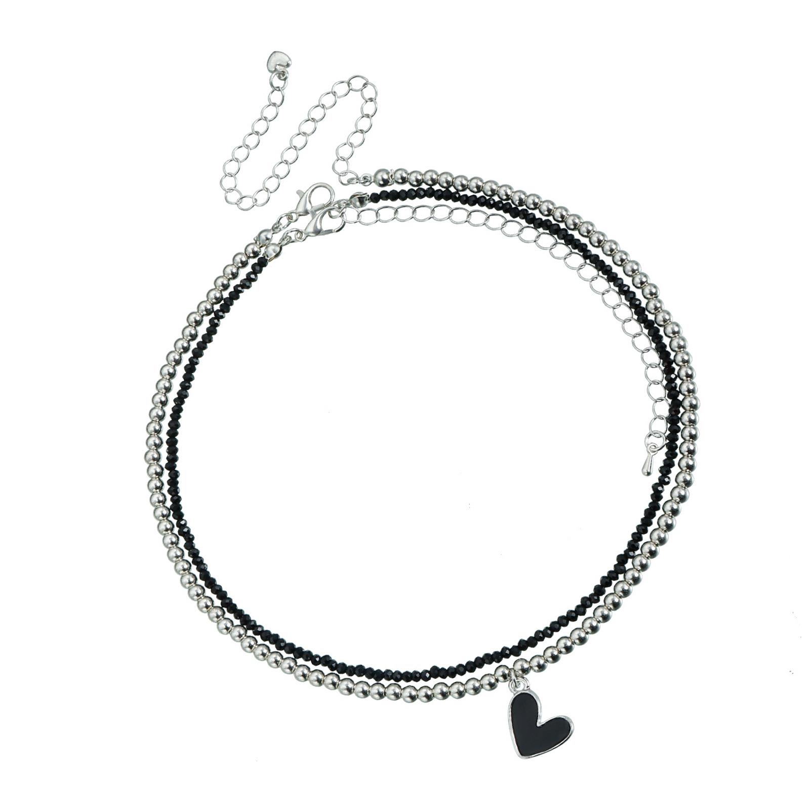 

Элегантная цепочка на шею с бусинами, регулируемая цепочка-ожерелье, стильное шейное украшение, подходит для женщин и девушек, подарок