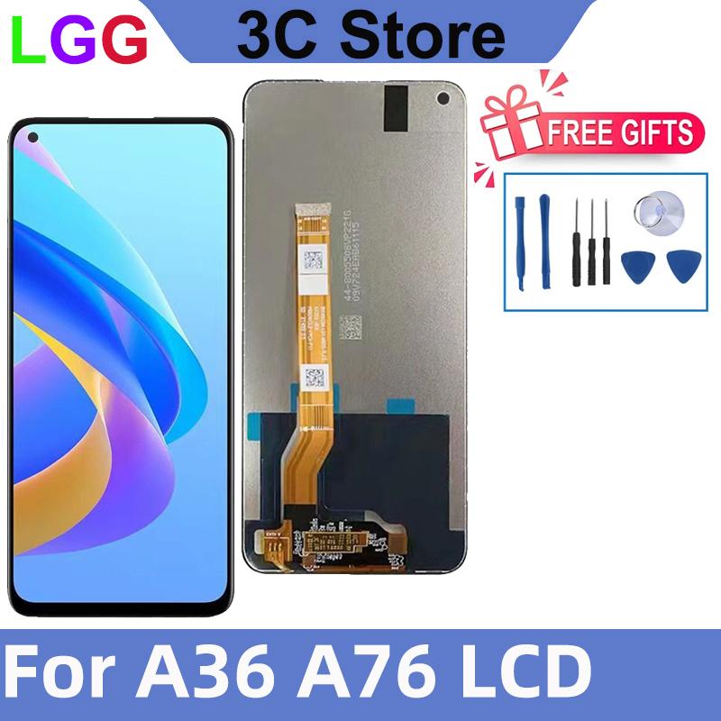 LCD Display for OPPO A36 A76 Touch Screen Digitizer Assembly Replacement Parts