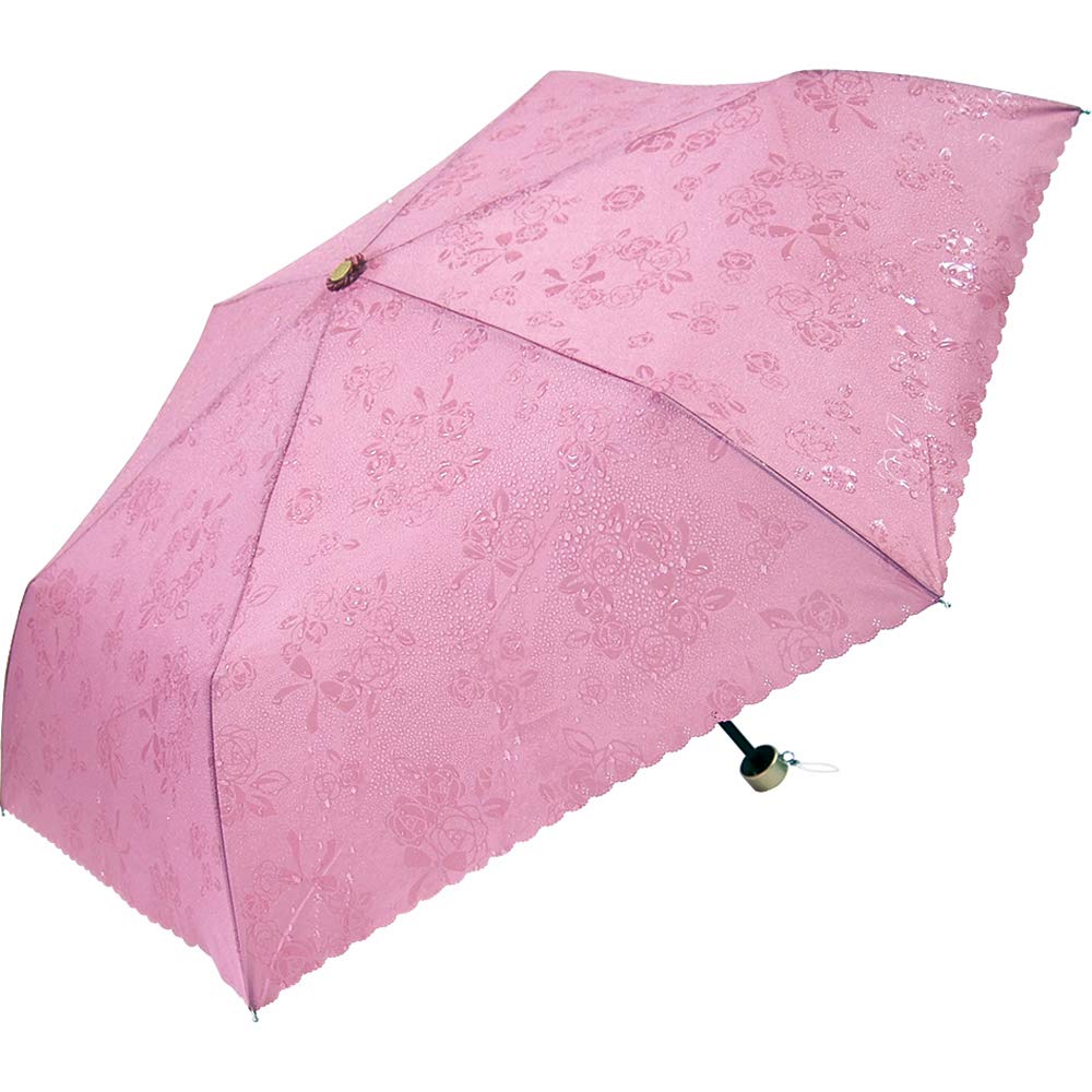 Santos Folding 6 Umbrella, Pink, 55cm, Water-Repellent, Ribs, JK-86-01