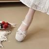 French sweet bow Mary Jane shoes, small autumn ballet shoes, comfortable skirt shoes