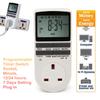 12/24 Hours White Digital LCD Display Plug-in Programmable Timer Switch Socket 7 Day ABS New