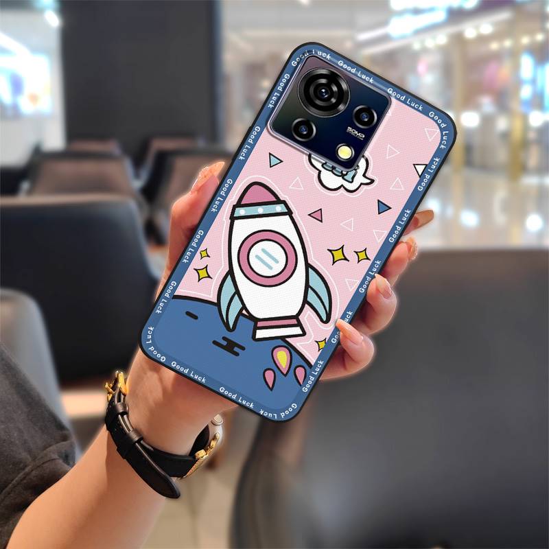 Vanntett Motedesign Telefondeksel For ZTE Blade V50 Vita Beskyttende Smussavvisende Bakside Tegneserie Mykt deksel TPU