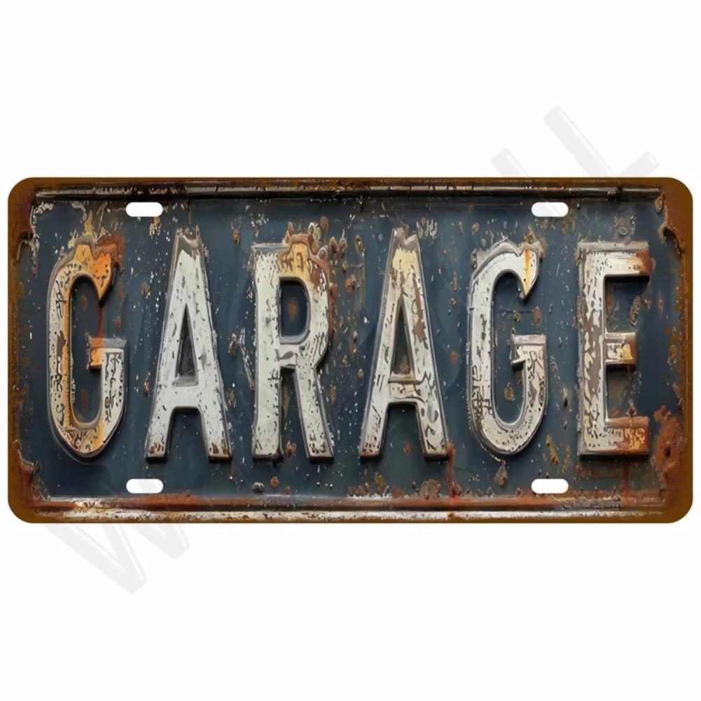 Vintage Metal Plate Tin Sign Plates Bar Retro Metal Sign Wall Art Mural Aesthetic Room Home Decor Items Poster Garage Decoration