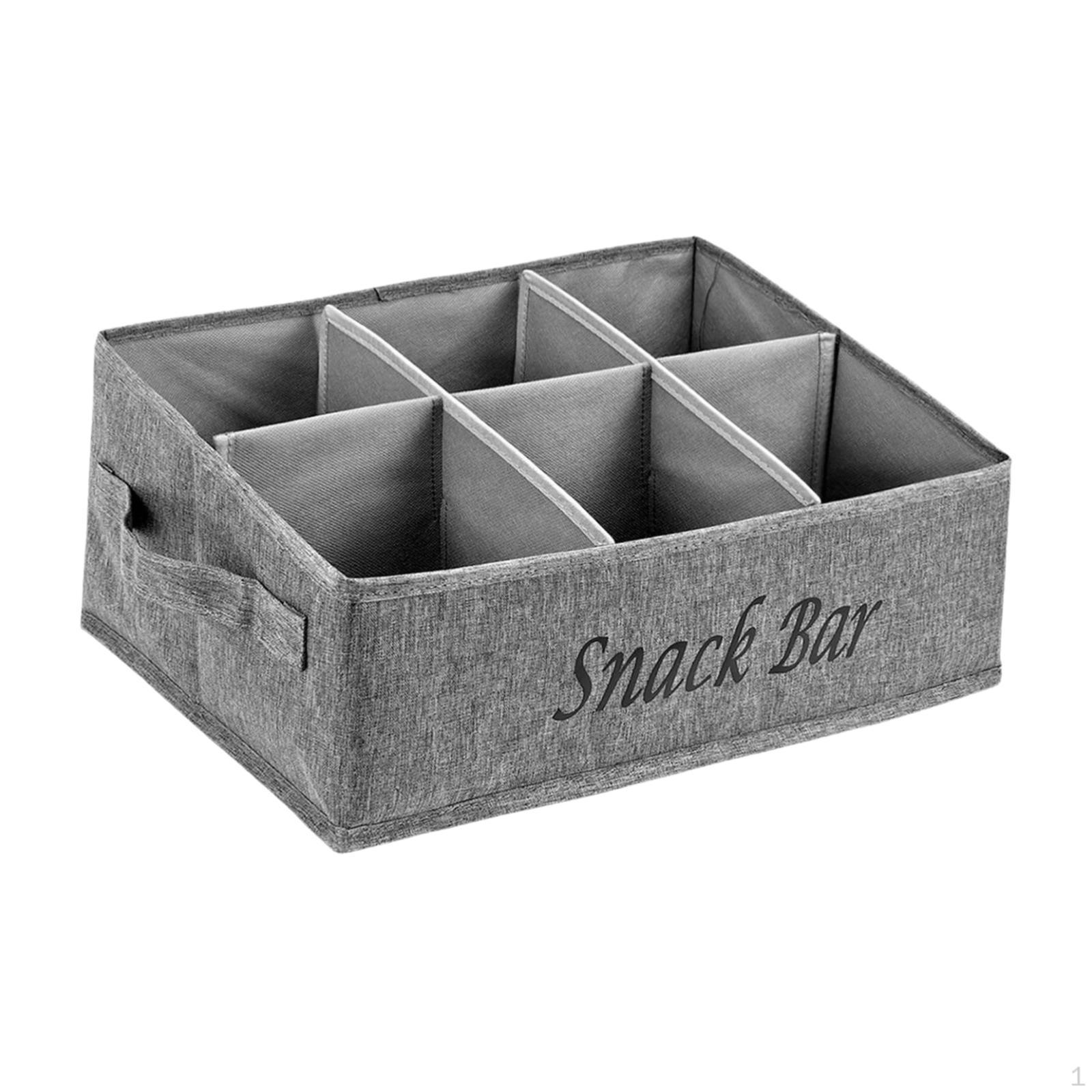 

Countertop Snack Organizer Container Food Display Multipurpose Basket Storage Bin for Outdoor серый