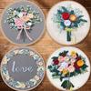 1 European-style 3D Floral DIY Embroidery Fabric Kit