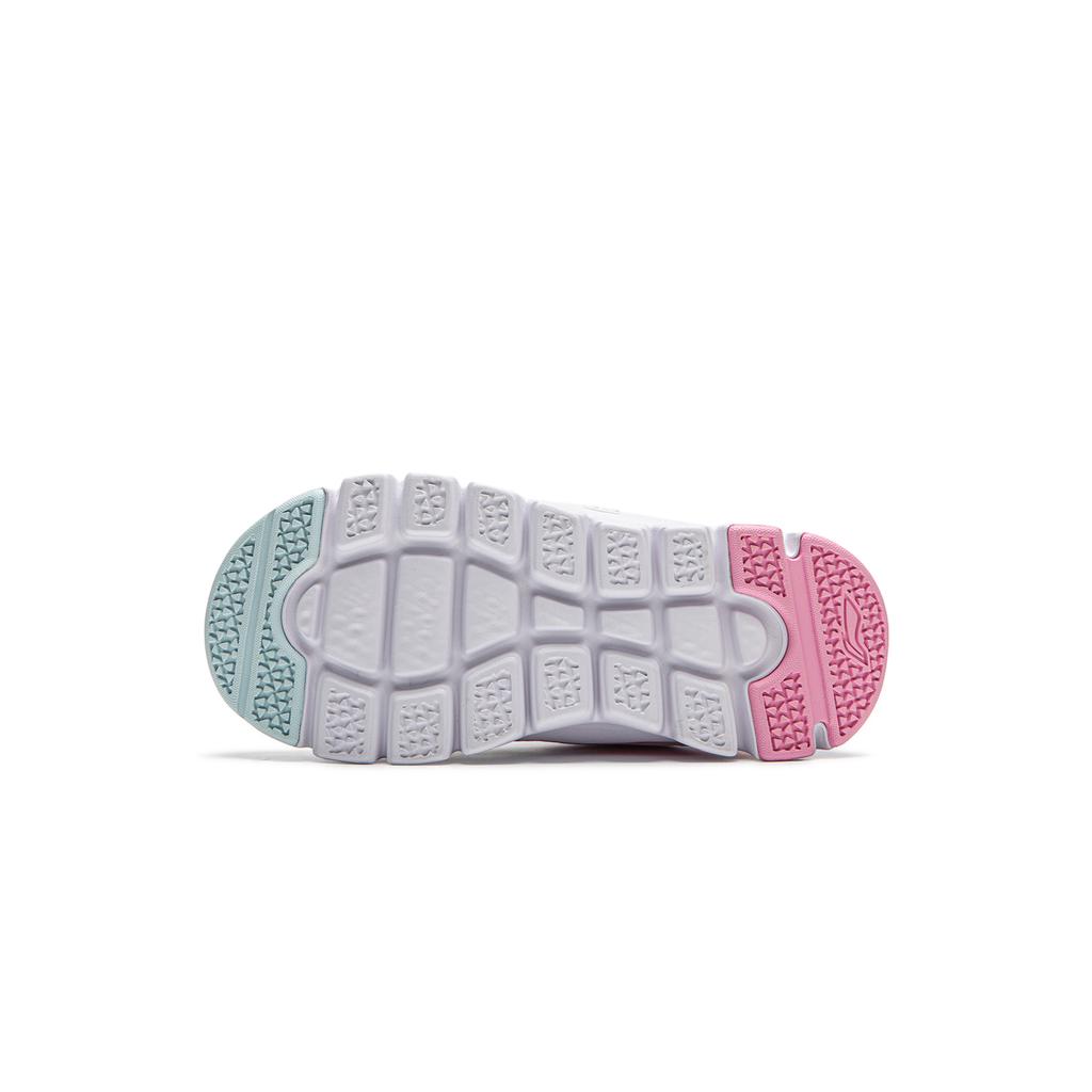 Li Ning Kids Sports Lifestyle Series Fashion Comfortable Casual Shoes Kids Casual Shoes Standard-White Fairy-Pink Cloud-Porcelain-Blue YKNU090-16