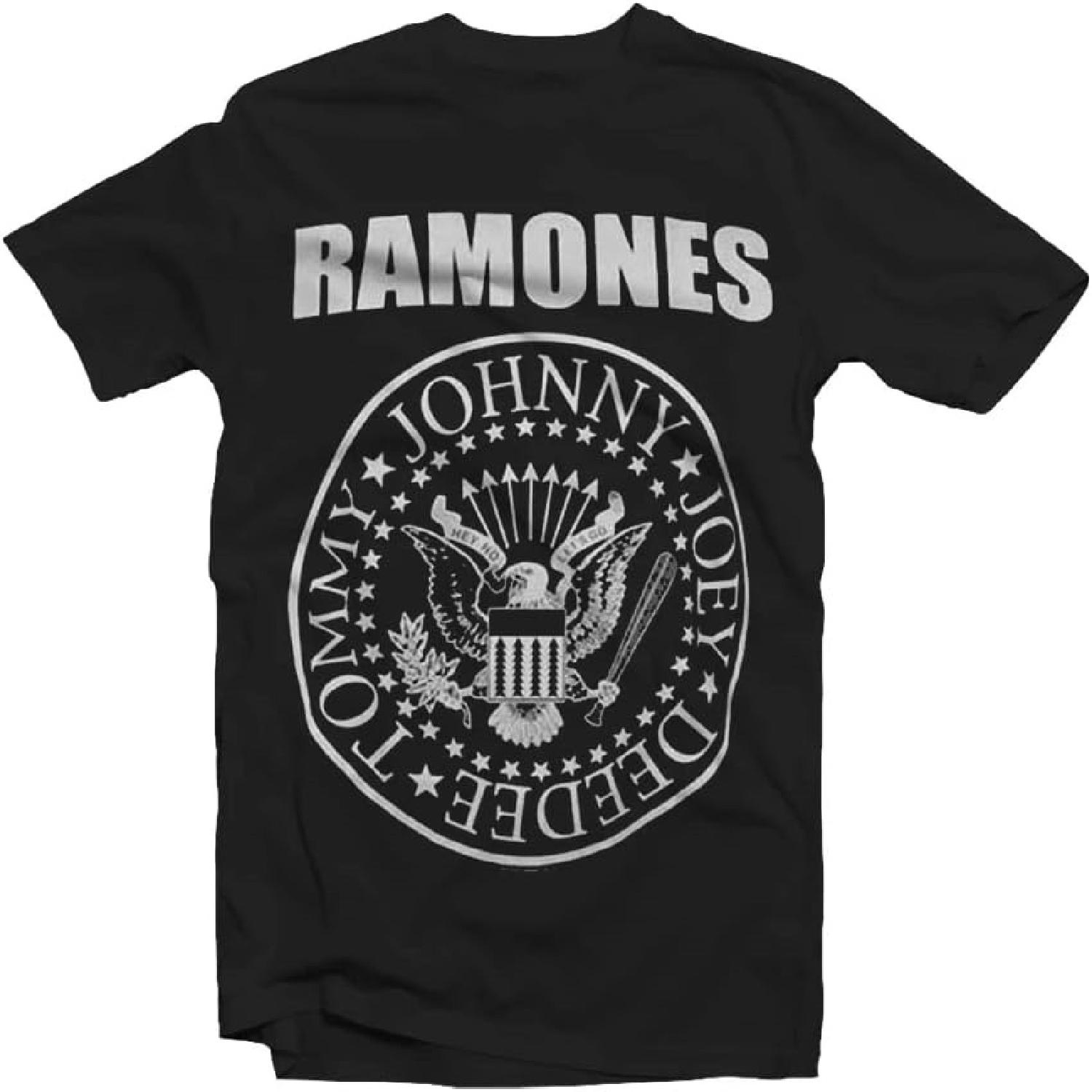 Мужская футболка Ramones с президентской печатью S чёрный