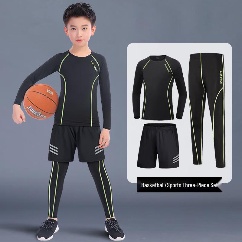 WEZHO Kids Winter Compression Basketball Base Layer Set