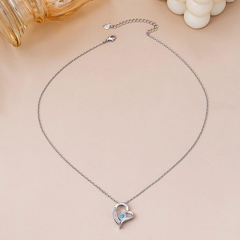 Minimalist Hollow Heart Pendant Necklace With Micro Pave Zirconia Adjustable Chain Women Daily Wear Necklace