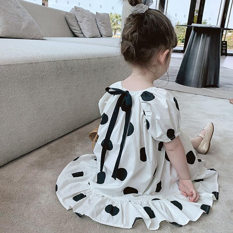 Sommer Barnas Søte Kjole Jentas Polkadot Prinsesse Skjørt