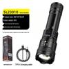 Rechargeable Super Bright Long-Range LED Flashlight with Laser Cannon and Extended Battery Life