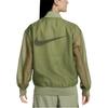 Nike Solid Color Zip Baseball Collar Long Sleeve Jacket Women Jackets Green DV7973-386