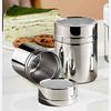 With Dustproof Lid Fine Mesh Shake Bottle Stainless Steel Powder Distributor  Kitchen Supplies