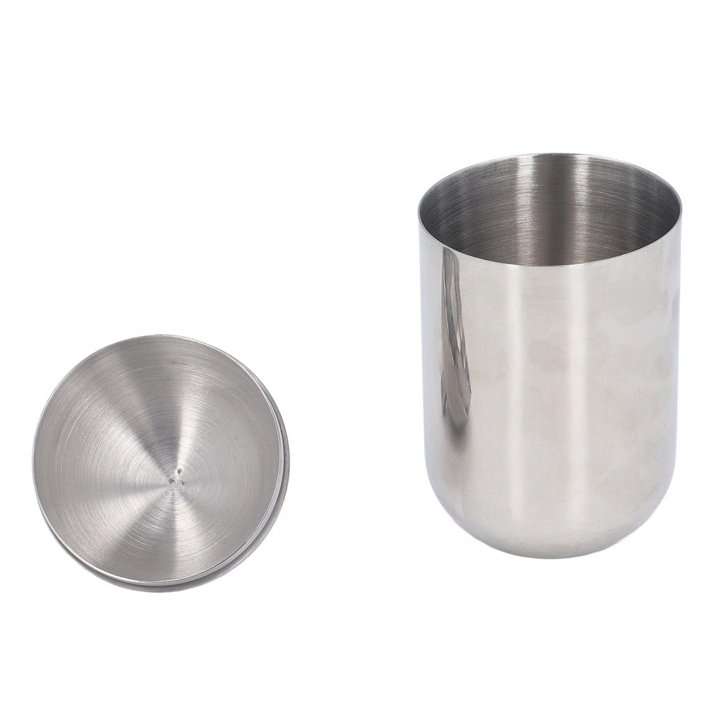 Wattestäbchenhalter 304 Edelstahl Leichter Luxus Staubdicht Wattestäbchenbehälter mit Deckel für