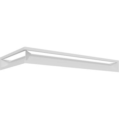 Vent Cover LUFT Corner Right 40x80x9 White Slim
