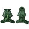 Pet Costume Warm Fleece Dog Outfit Cartoon Animal Design Small Breed Four Legs Winter