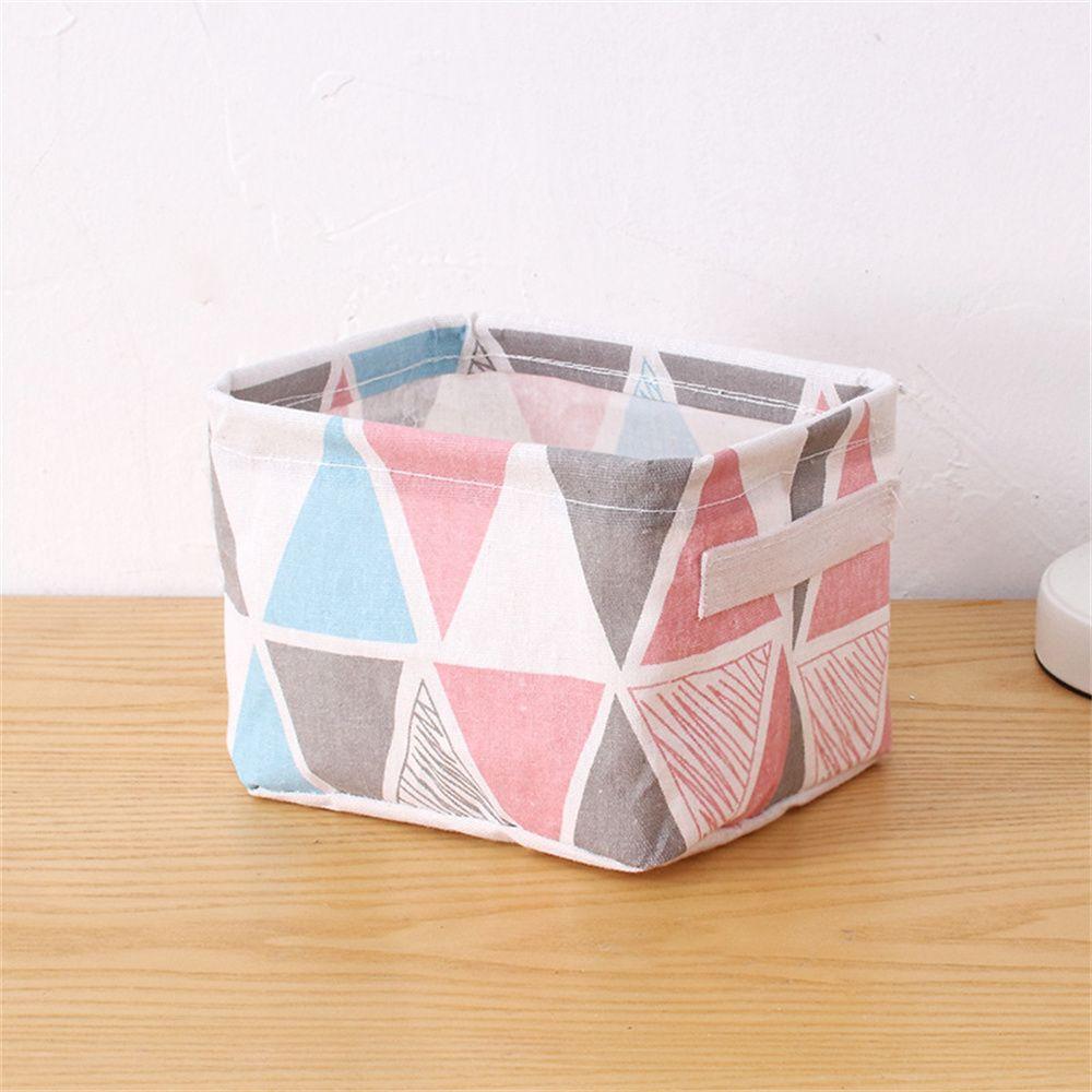 & Living Cosmetics Organizer Toy Container Collapsible Laundry Basket Desktop Box Sundry Storage Baskets Folding Storage Box