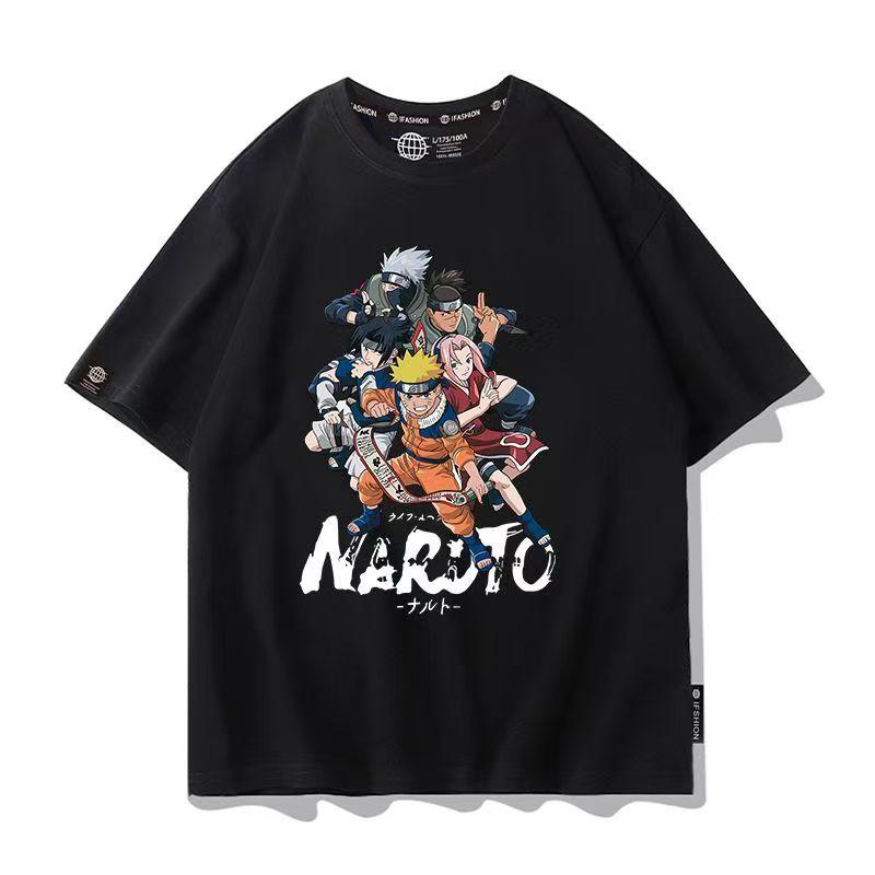Men's Naruto Anime Graphic T-Shirt, Sasuke Uchiha & Pain Akatsuki Oversized , Summer Loose Fit Casual Streetwear for Boys&Girls