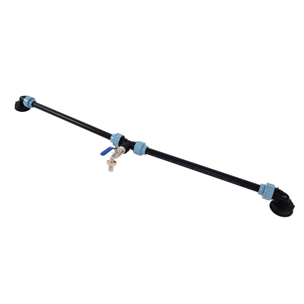 Elbow IBC Adapter Container Tank Gooseneck Outlet Tap Connector for Filling Watering Can2 Barrels In Series