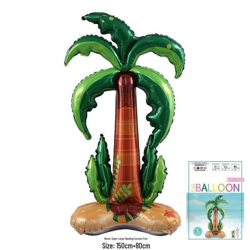 Hawaiian Style Card Packaging: Summer Watermelon, Pineapple, Coconut Tree, Beach Ball, Cactus - Min. Order 1 Piece