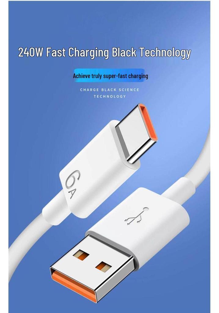 240W Type-C Charger for Honor/Xiaomi, Supports 120W Fast Charging