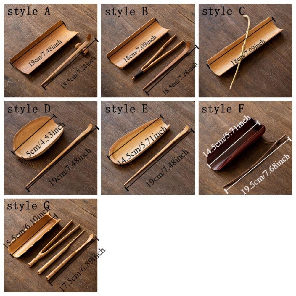 Natural Tea Ceremony Accessories Vintage Tea Needle Cha Ze Bamboo Tea Scoop  office