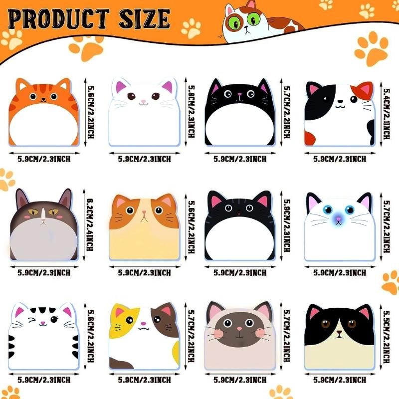 360 Sheets Cartoon Notes Paper Small Notes Pad Adhesive Note Paper Pocket Note Memo Pad for Writing Journaling Noting