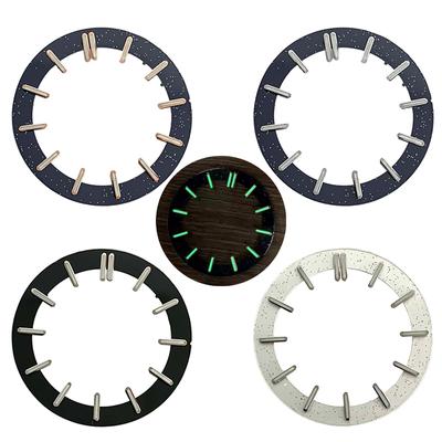 NH70 31.8MM Transparent Watch Dial for NH70 Movement Green Luminous Literal for NH35 Movement Dial Accessories