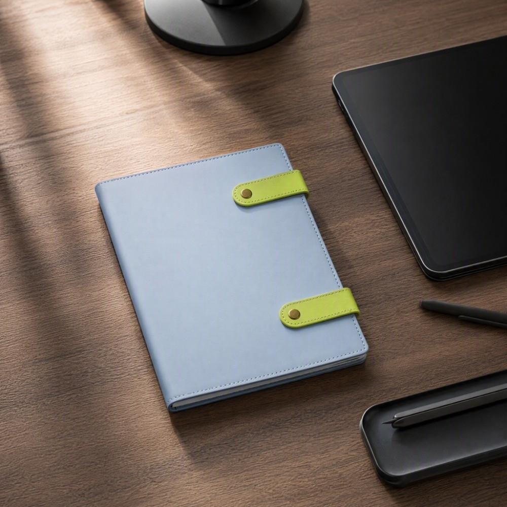 Memo Pads A5 B5 Notepad PU Leather Cover Solid Color Notebook Paper Planner Unisex Diary