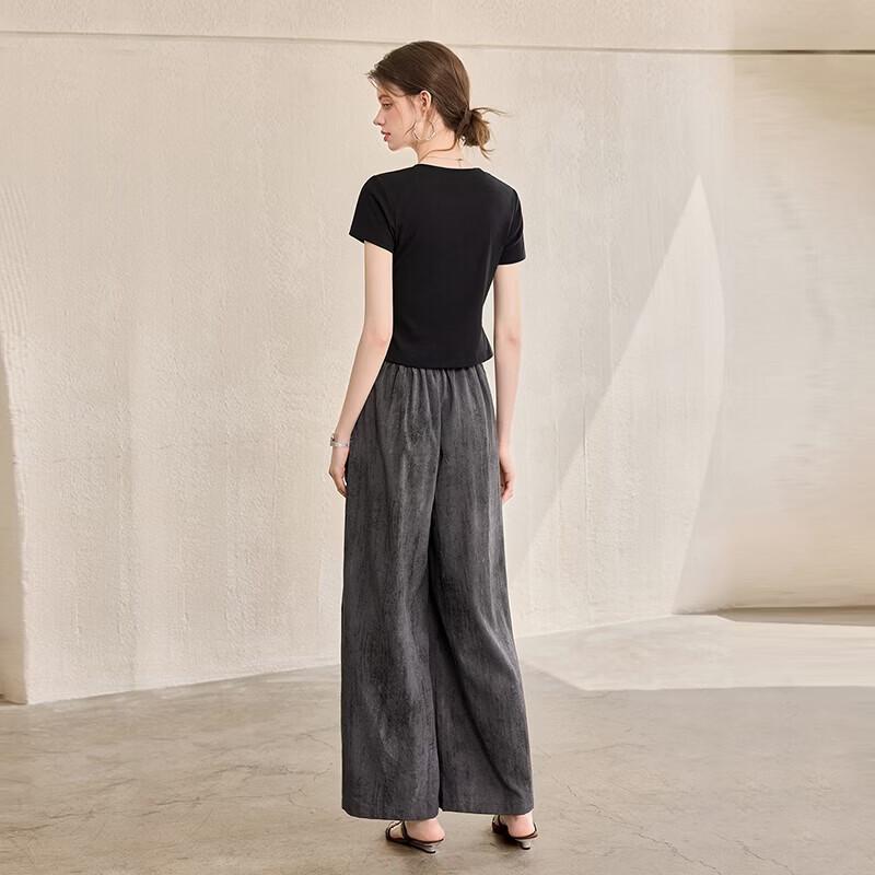 Women's Casual T-shirt and Pants Two-Piece Set