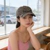 Adjustable Leopard Print Bow Baseball Cap Sunshade American Style Casquette Y2K Peaked Hat  Sports
