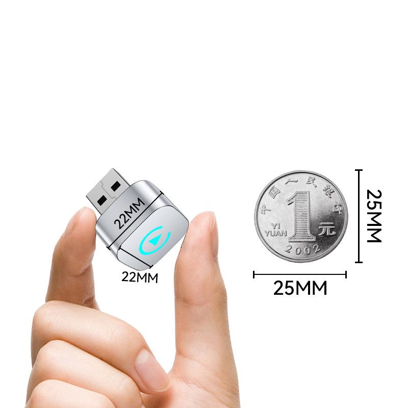 Wireless Carplay Adapter With Alarm Light For Iphone Android Auto 2In1 Wired To Wireless Ai Box Usb Connection For Truck Vehicle