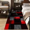 RAKKS Modern Geometric Crystal Rug - Abstract Line Art Design, Smooth Low Pile Velvet, Non-Slip for Contemporary Living Room