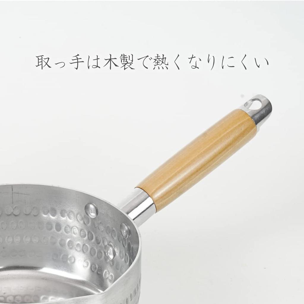 Wahei Freiz Aluminum Yukihira for Miso and Gas Stove Easy-to-Use Pot, 18cm, Simmering, Boiling, Soup, Boiling, Only, RB-2584